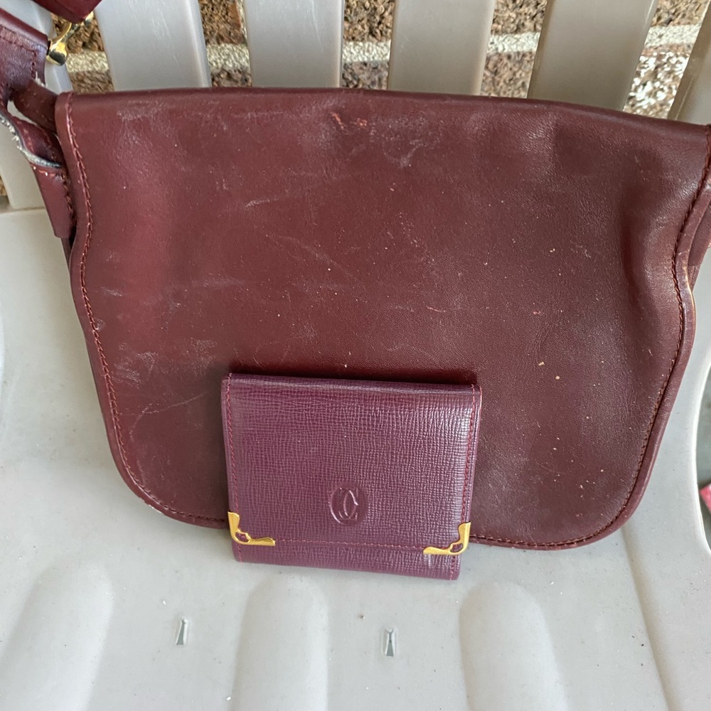 AUTHENTIC CARTIER PARIS BAG WITH COIN POUCH